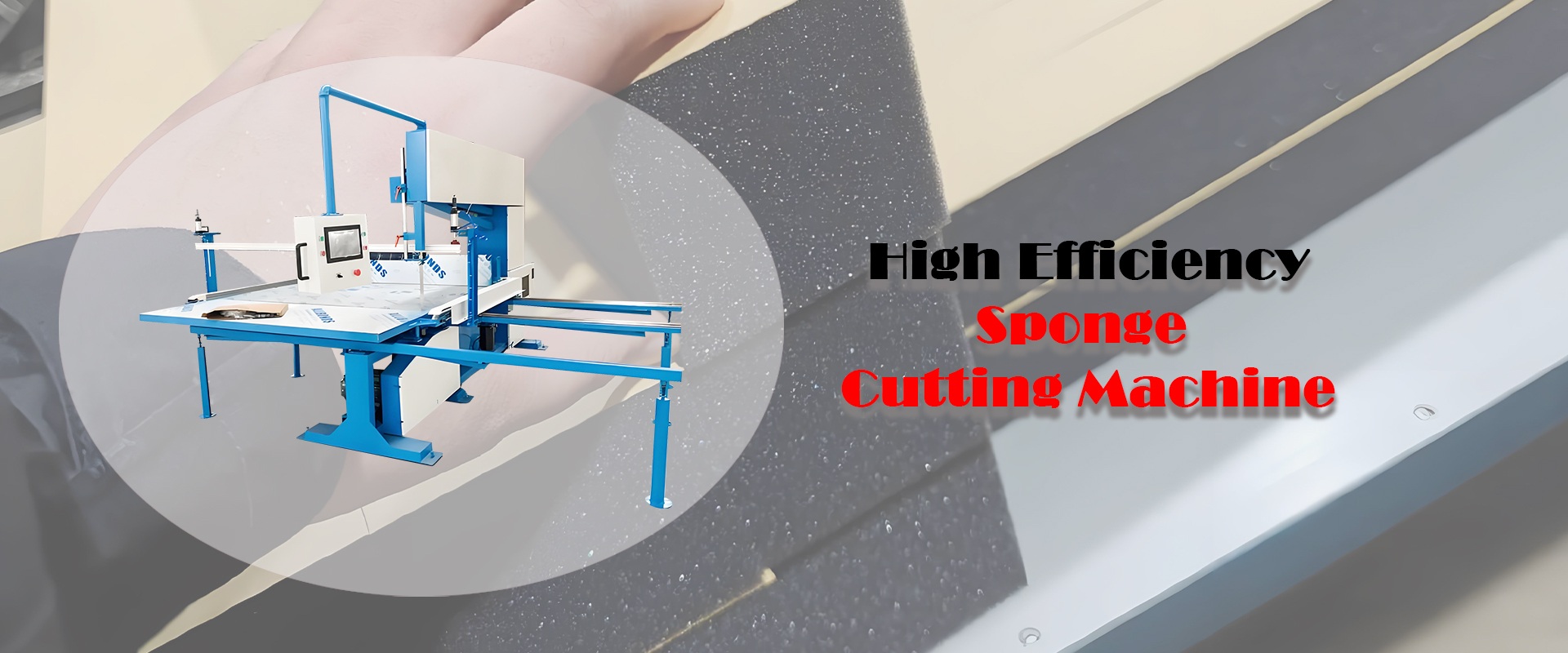 Sponge cutting machine