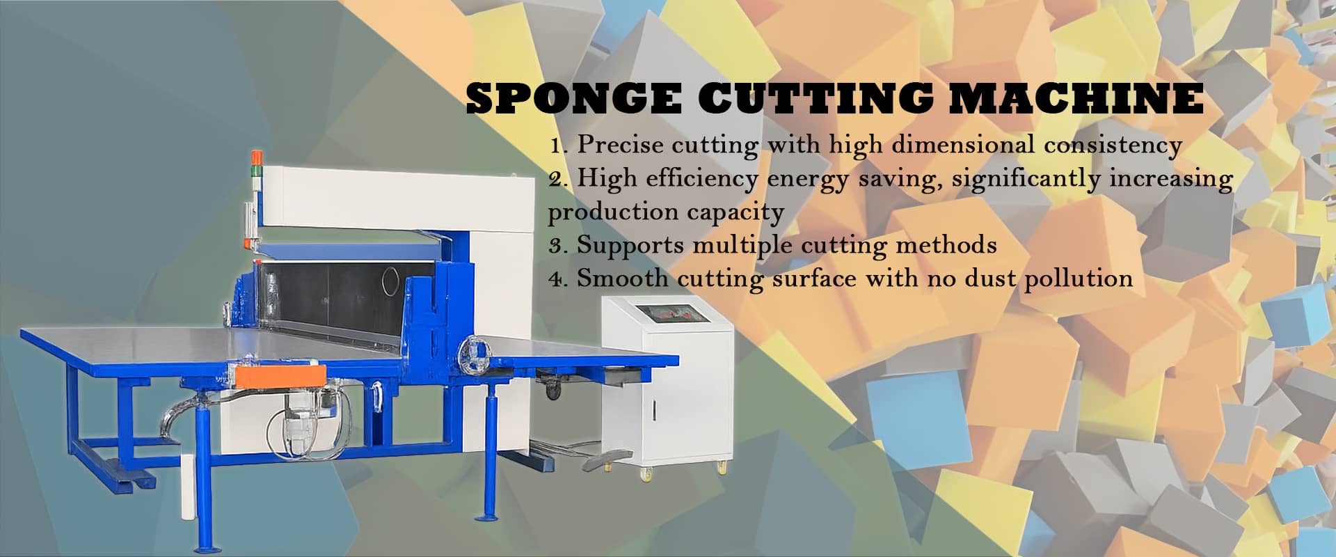 Sponge cutting machine