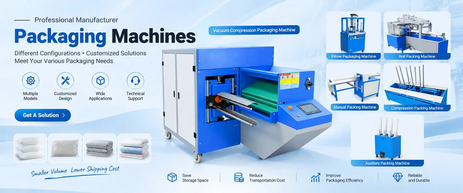 Fiber Pillow Packaging Machine Manufacturer