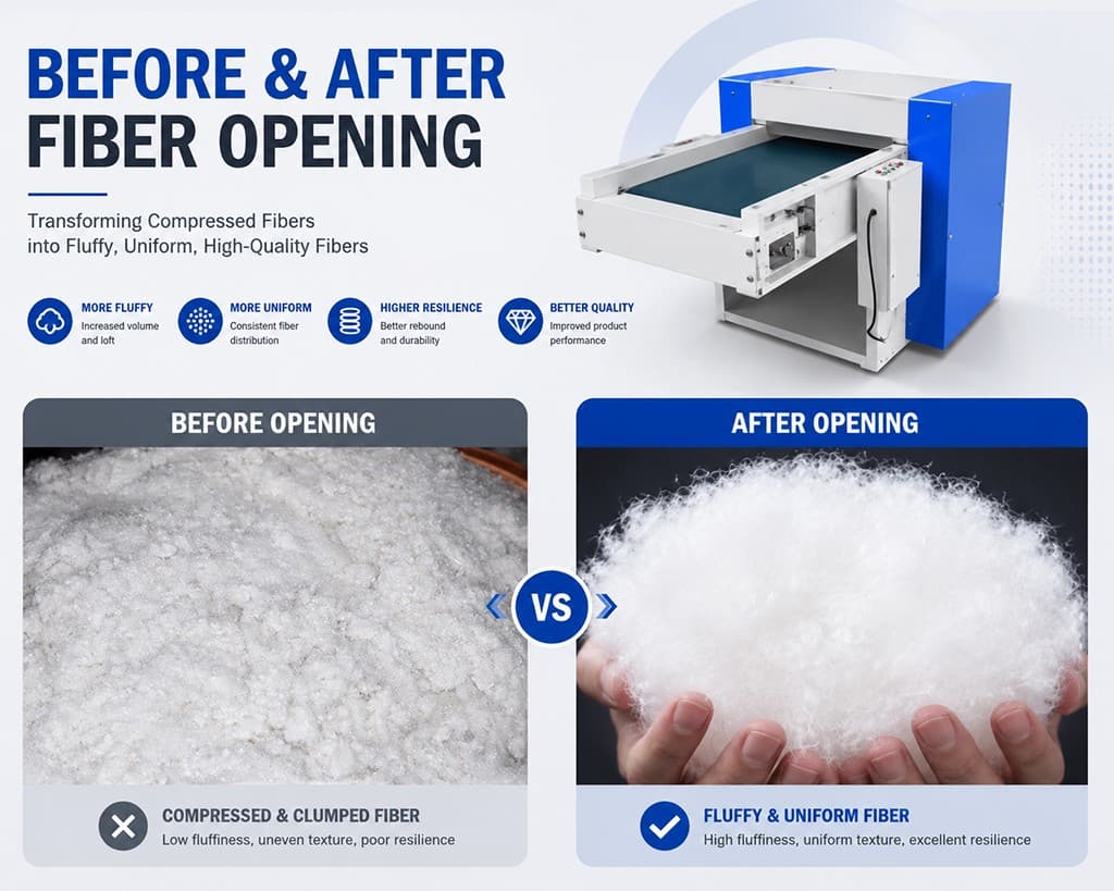 Ball Fiber Opener Ball Fiber Opener Good Quality Adjustable Compact Fiber Opening Machine