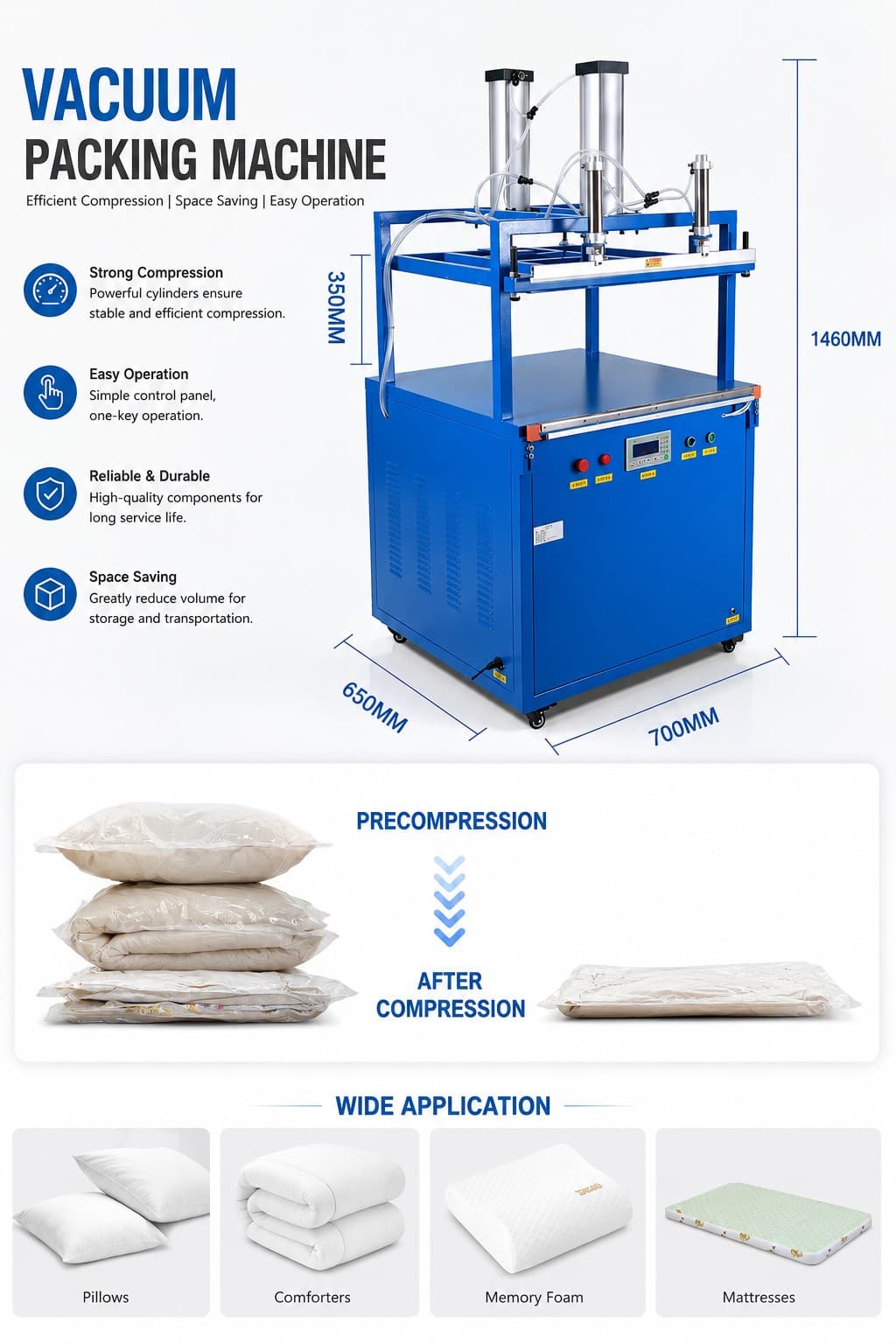 Cushion Compressing Packing Machine Cushion Compressing Packing Machine Hollow Fiber Compression Seal Machine