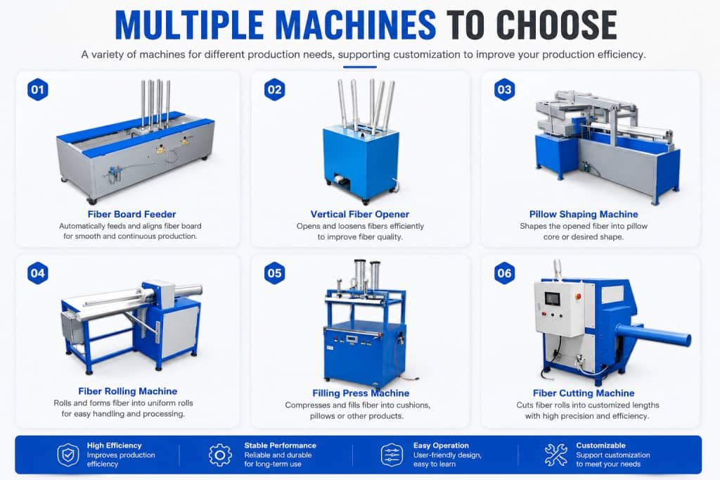 Pillow Fiber Roll Packing Machine Efficient Furniture Cushion Cushion Filling Packing Machine Supplier