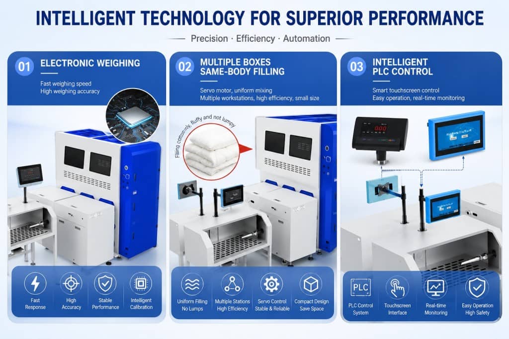 Microfiber Stuffing Machine Down Facket Comforter Filling Machine