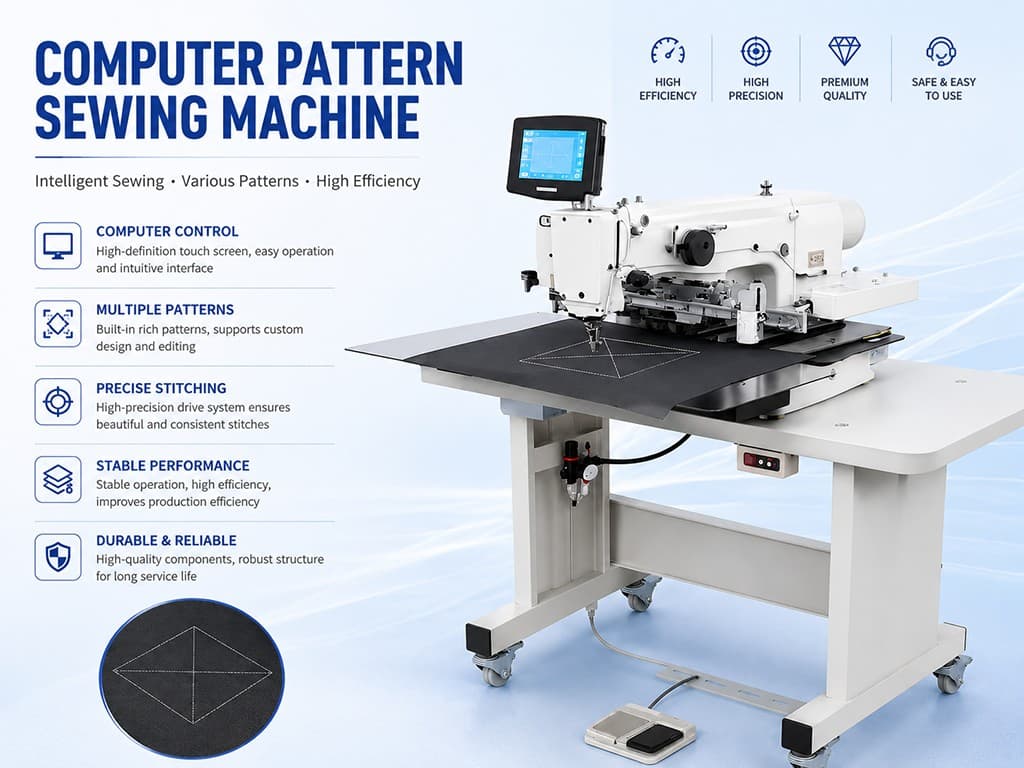 Cnc Pattern Sewing Machine Cnc Pattern Sewing Machine Computerized Sofa Footwear Sewing Machine Supplier