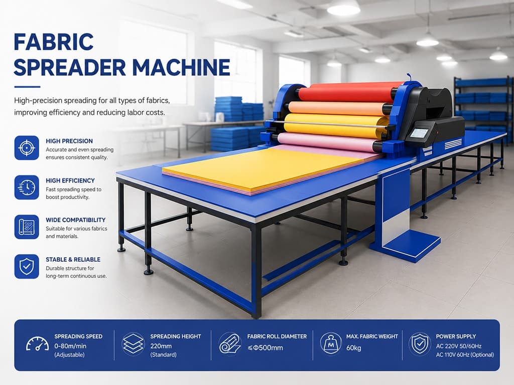 Clothing Fabric Spreading Machine Clothing <a href=https://www.syinnold.com/Fabric-Spreading-Machine-Energy-Efficient-Spreader-Textile-Manufacturer-p.html target='_blank'>Fabric Spreading Machine</a> Adjustable Speed Textile Machine Supplier