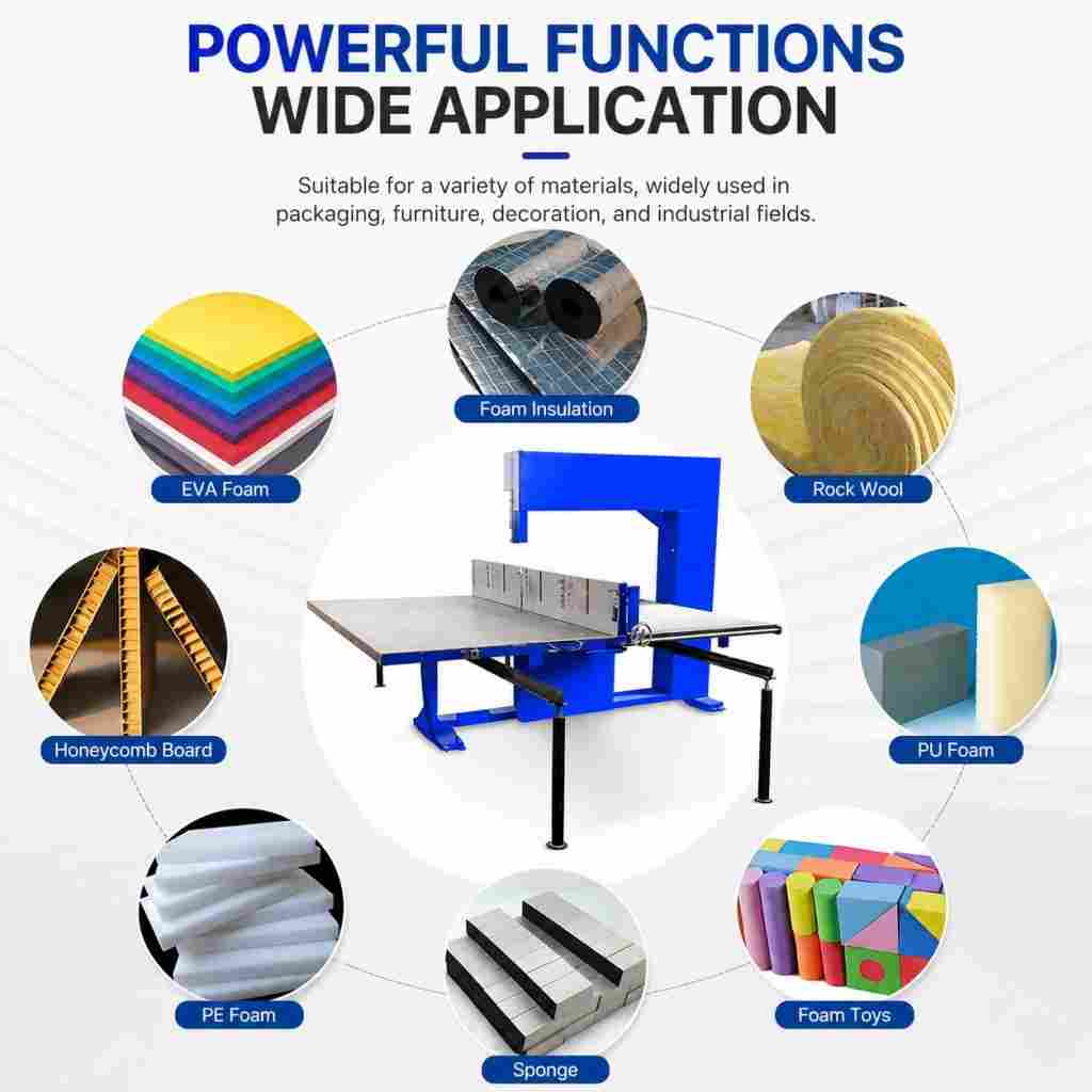Sponge Cutting Machine Sponge Cutting Machine Industrial Memory Foam Block Cutter Supplier