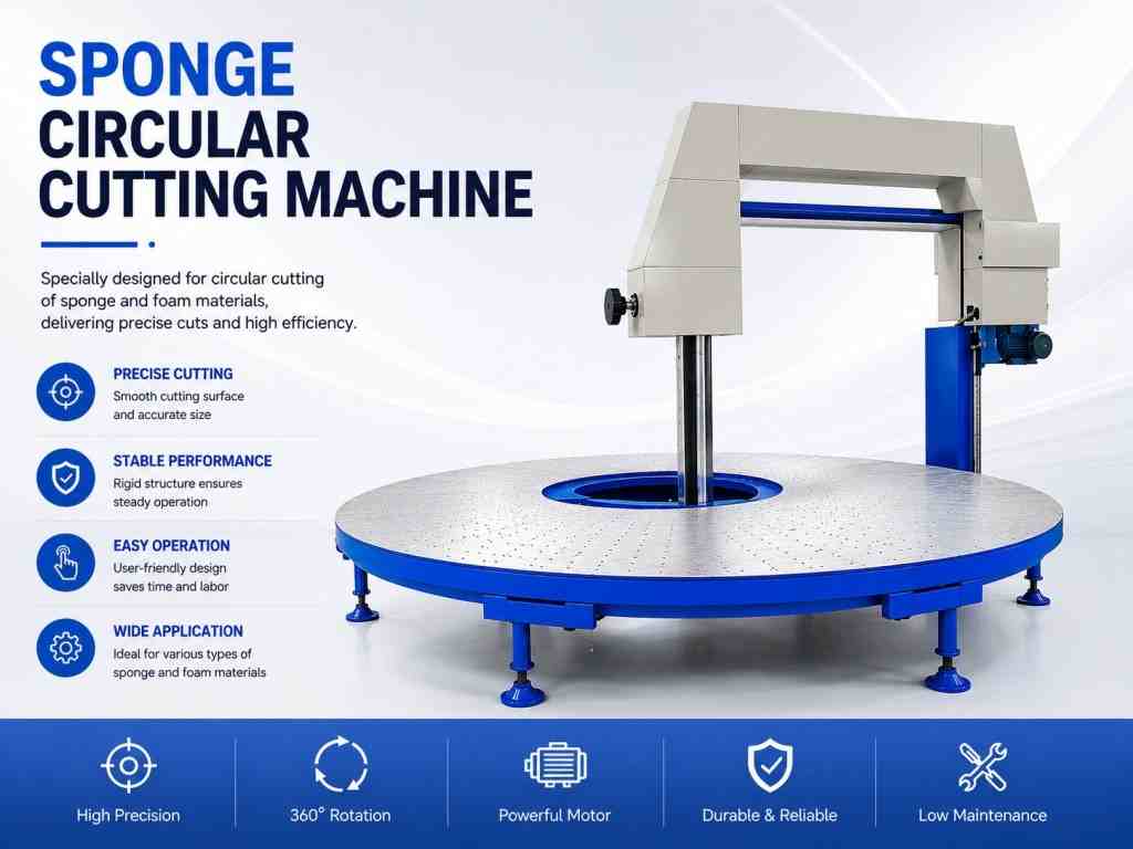 Foam Round Cutting Machine Foam Round Cutting Machine CNC PU Foam Round Circular Cutter Price