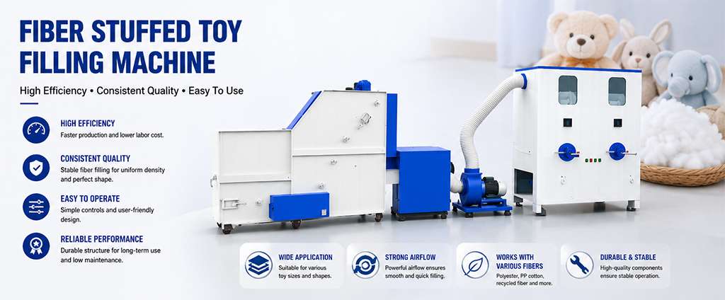 Fiber Stuffed Toy Filling Machine What Are The Advantages Of A Fiber Stuffed Toy Filling Machine?