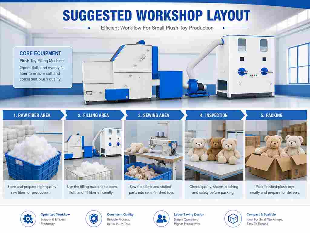 Small Plush Toy Filling Workshop How To Build A Small Plush Toy Filling Workshop