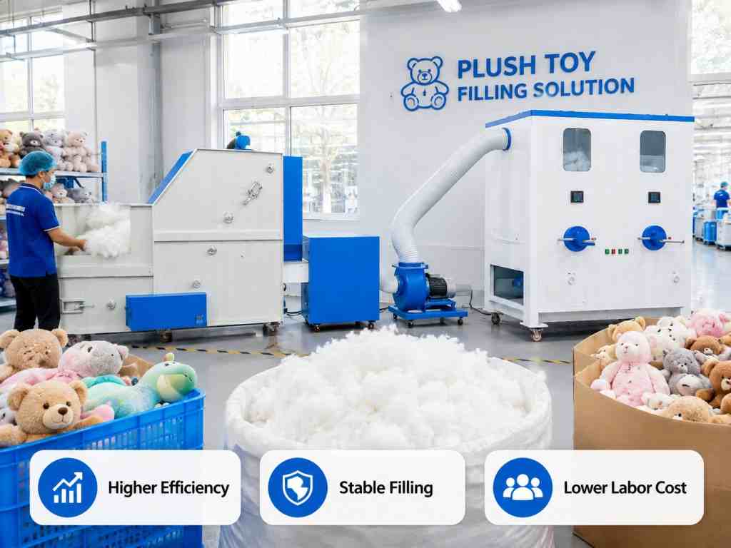 How To Build A Complete Plush Toy Filling Production Line Plush Toy Filling Machine