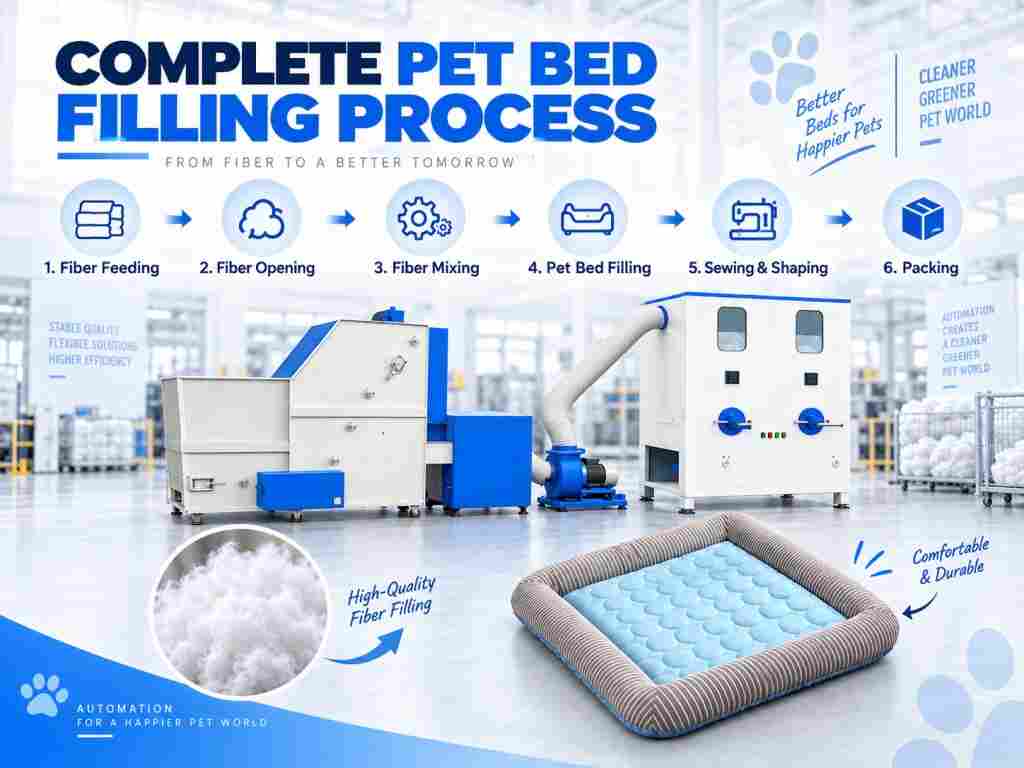 Pet Bed Filling Machine Supplier Pet Bed Filling Machine