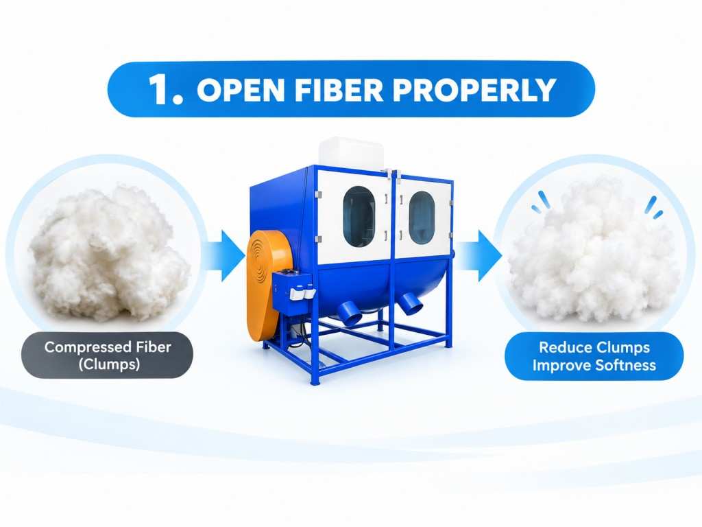 Fiber Filling Blockage Fiber Filling Blockage