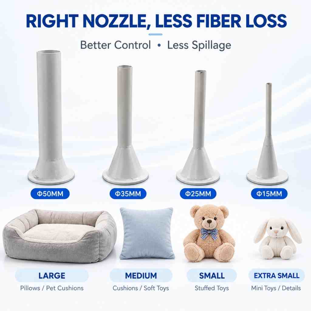 Pillow Filling Machine Reduce Fiber Waste