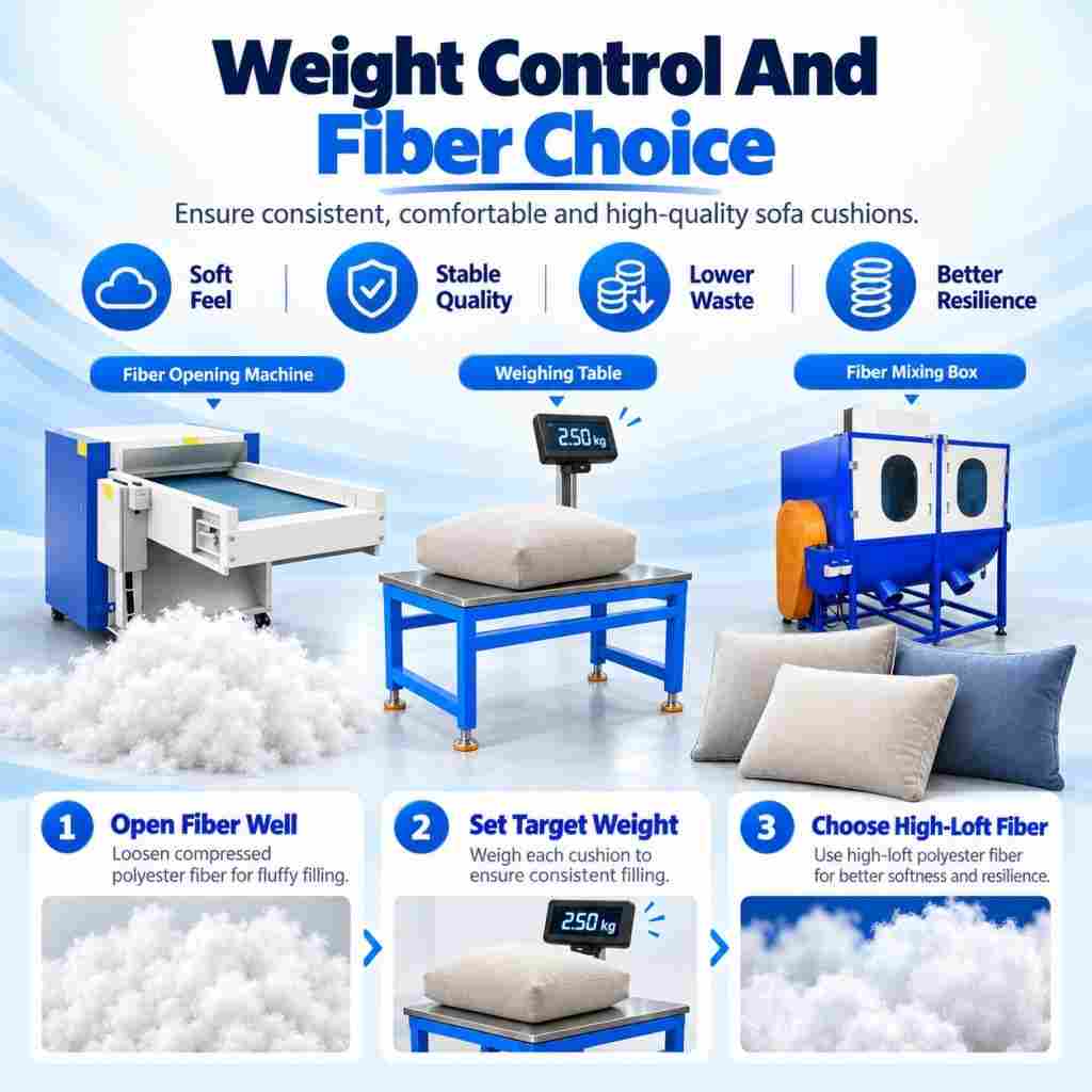 Cushion Stuffing Machine Sofa Cushion Filling Machine