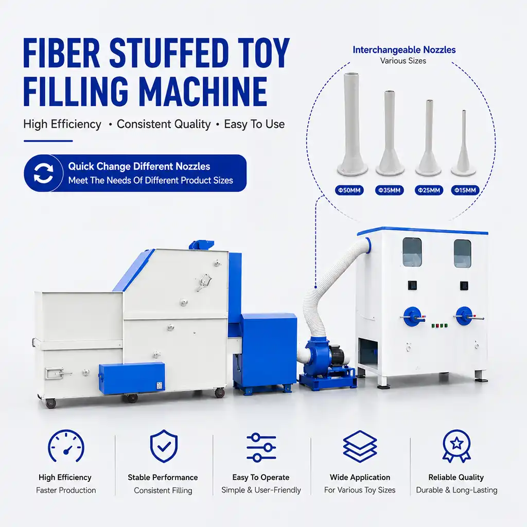What Are The Advantages Of A Fiber Stuffed Toy Filling Machine?