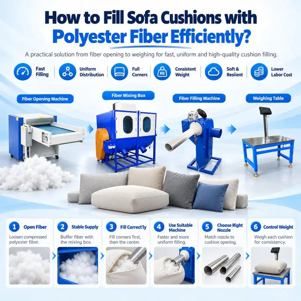 How to Fill Sofa Cushions with Polyester Fiber Efficiently?
