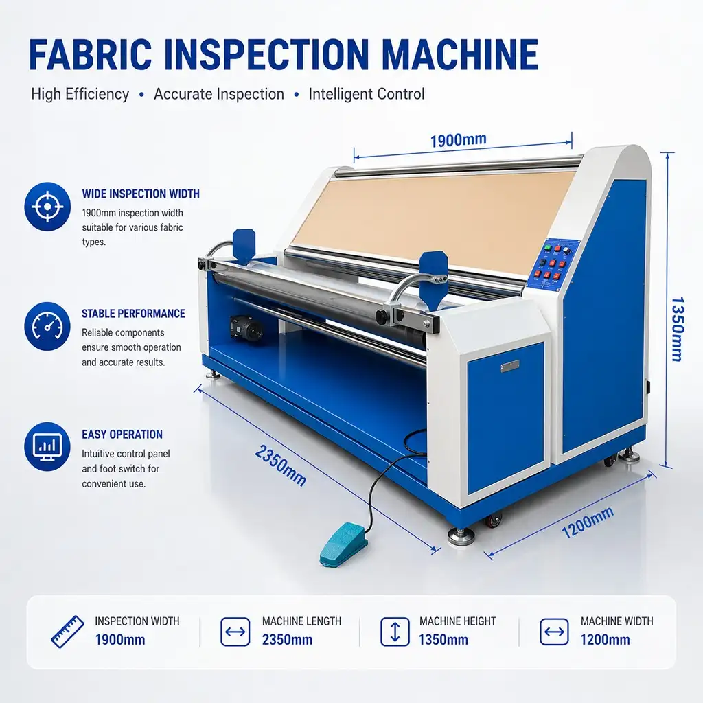 Cloth Inspection Machine Smooth Running Textile Inspection Machine Supplier Cloth Inspection Machine Smooth Running Textile Inspection Machine Supplier