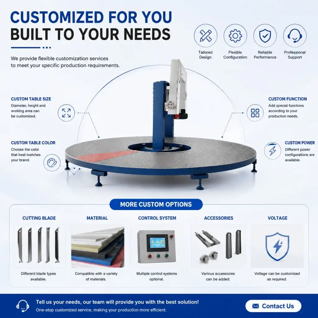 Foam Circular Cutting Machine Horizontal Circular Foam Cutting Machine Foam Circular Cutting Machine Horizontal Circular Foam Cutting Machine