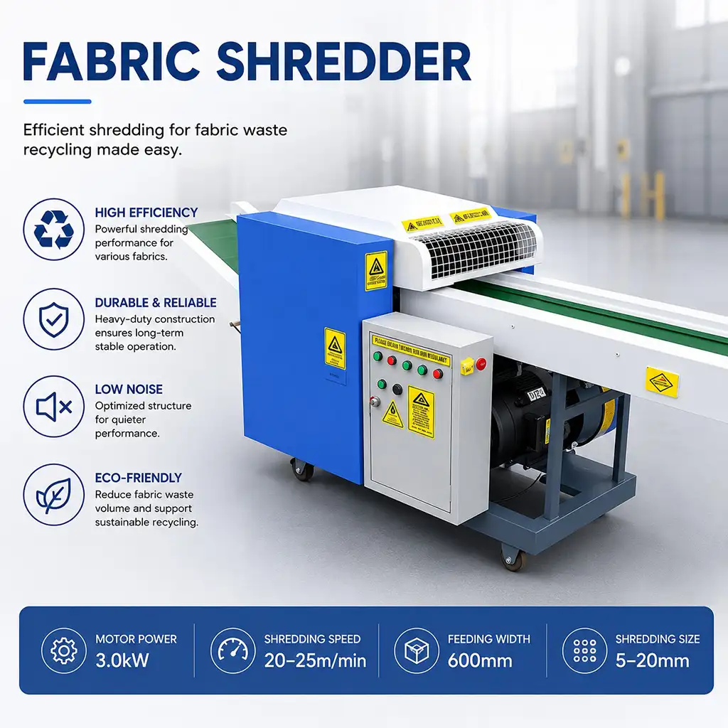 Textile Shredder Heavy Duty Textile Cutting Waste Shredding Machine Textile Shredder Heavy Duty Textile Cutting Waste Shredding Machine